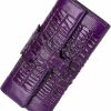 PIJUSHI Pijushi Rfid Crocodile Leather Wallet For Women Credit Card Holder Organized(66532 Purple) | Card & ID Cases