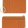 Valentoria Valentoria Slim Rfid Blocking Card Holder Small Pocket Wallet Keychian Zipper Coin Purse Mini Cash & Coin & Cards Case For Women Men | Card & ID Cases