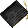 URAQT Uraqt Credit Card Holder Wallet, Minimalist Leather Slim Change Wallet Zipper Coin Purse, Mini Credit Card Protector, Keychain Front Pocket Wallets For Women Men | Card & ID Cases