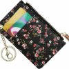 Prometheism Small Wallets For Women Slim Leather Card Case Holder Wallet Coin Change Purse With Keychain | Card & ID Cases