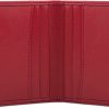 WATSON & WOLFE Watson & Wolfe Next-Gen Non-Leather Slim Credit Card Holder Black Red - Rfid Blocking Contactless Card Protector, Small Card Case - Thin Minimalist Design Men & Women - Vegan Fabric Ethical Handmade | Card & ID Cases