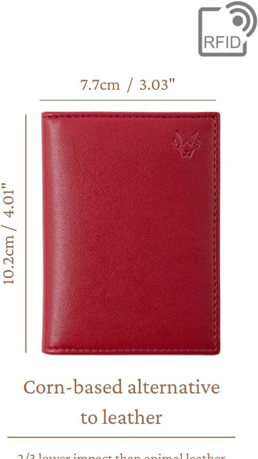 WATSON & WOLFE Watson & Wolfe Next-Gen Non-Leather Slim Credit Card Holder Black Red - Rfid Blocking Contactless Card Protector, Small Card Case - Thin Minimalist Design Men & Women - Vegan Fabric Ethical Handmade | Card & ID Cases