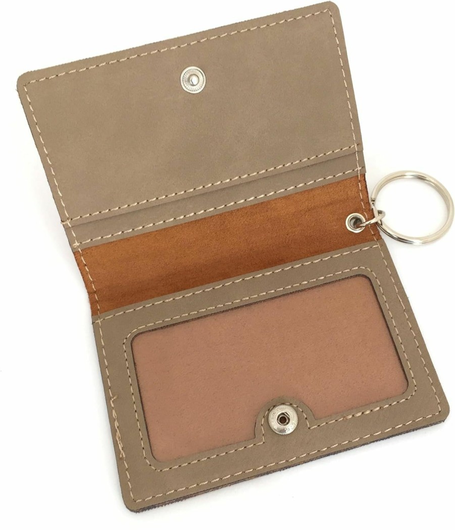 The Personal Exchange Monogram Keychain Wallet Id Holder Faux Leather Personalized | Card & ID Cases