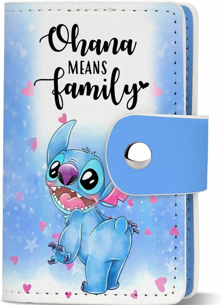 KBVWHW Kbvwhw Cartoon Lover Gift Movie Fans Card Holder Princess Gift Christmas Git For Women (Ohana Family Ch) | Card & ID Cases