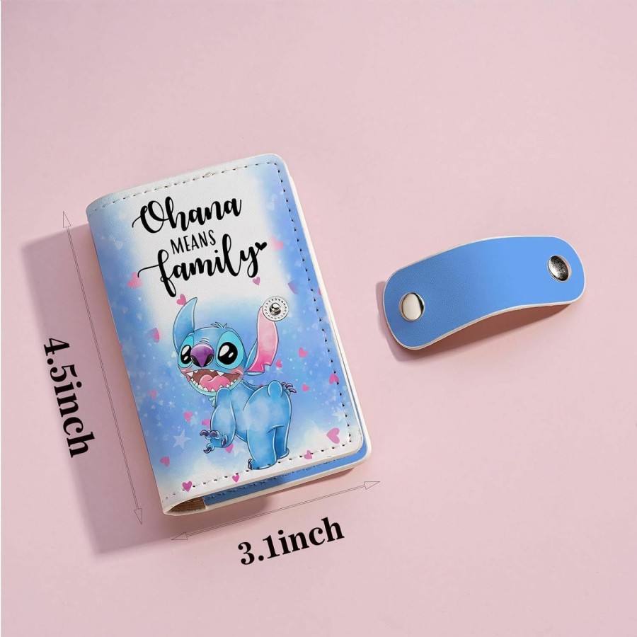 KBVWHW Kbvwhw Cartoon Lover Gift Movie Fans Card Holder Princess Gift Christmas Git For Women (Ohana Family Ch) | Card & ID Cases