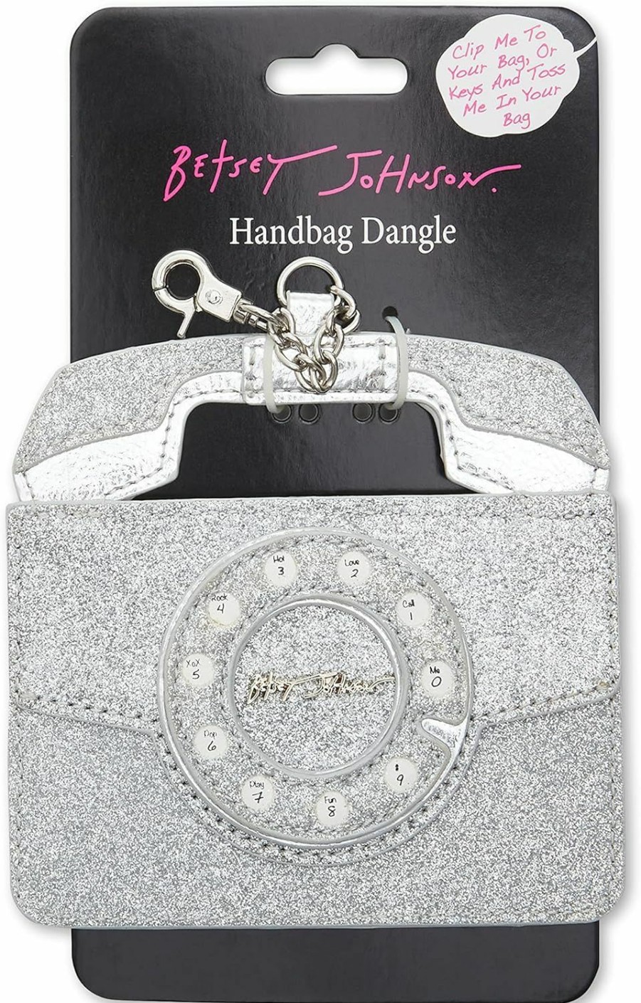 Betsey Johnson Betsey Johnson Phone Card Case, Silver | Card & ID Cases