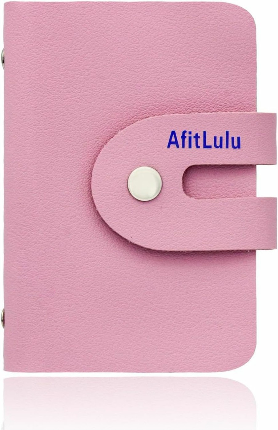 AfitLulu Afitlulu Credit Card Holder For Women, Pu Leather Credit Card Organizer With 26 Card Slots, Portable Card Holder Card Case Snap Closure For Men Women (3.1 * 4.3Inches) (Black) | Card & ID Cases