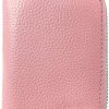 DOMILINA Domilina Rfid Genuine Leather Accordion Wallet, Small Card Case With 20 Card Slots For Women Or Men(Pink) | Card & ID Cases