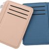 Kopida Kopida 2Pcs Card Case Slim Front Pocket Wallet For Women Girl, Credit Card Holder With Zipper Minimalist Card Purse Coin Wallet | Card & ID Cases