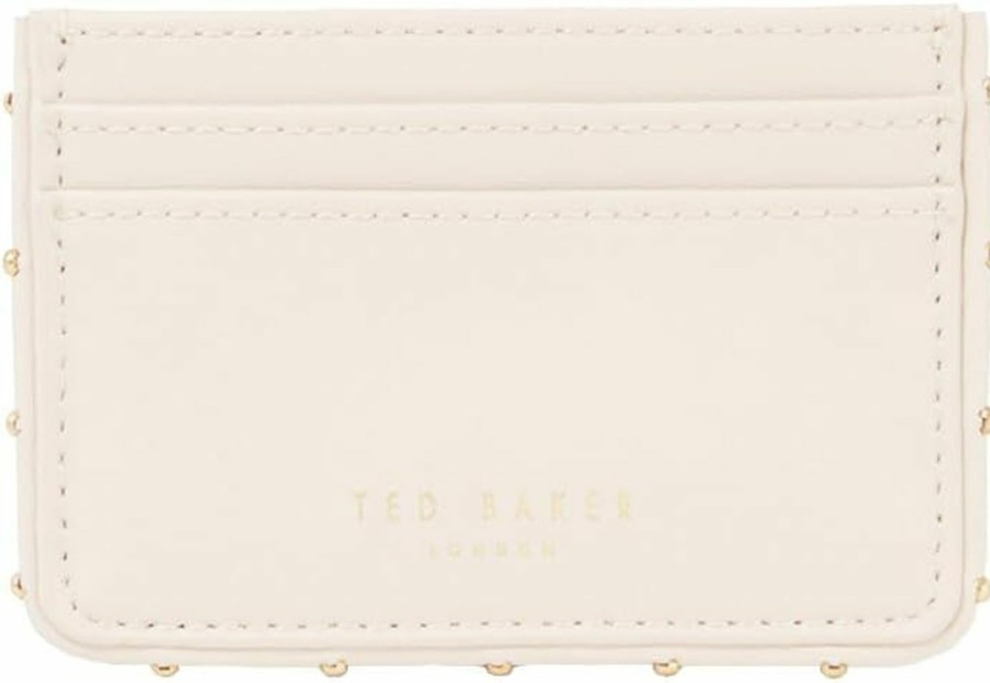 Ted Baker Ted Baker London Kahnia-Studded Edge Leather Cardholder, Nude | Card & ID Cases