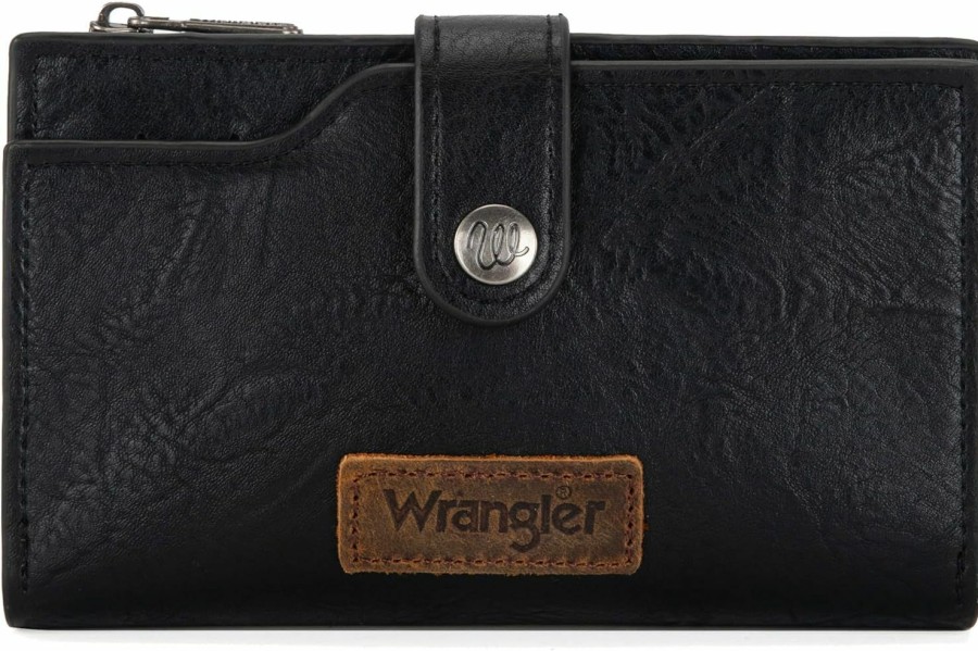 Wrangler Wrangler Small Wallets For Women Leather Slim Bifold Ladies Mini Purse Credit Card Holder,B2B-Wg119-W002Kh | Card & ID Cases