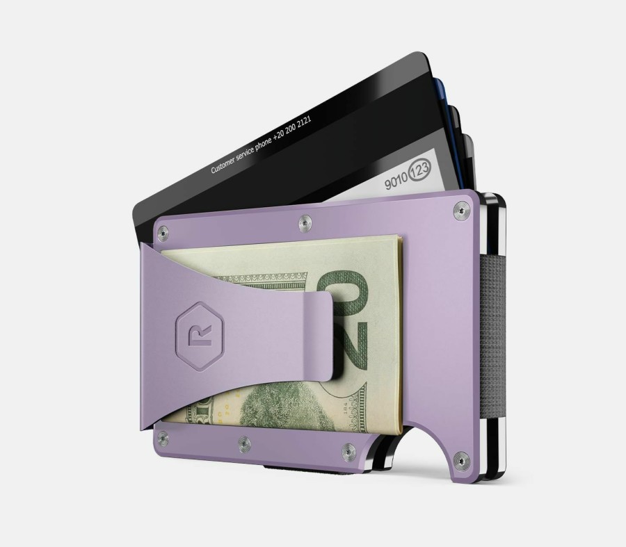 The Ridge The Ridge Wallet For Women, Slim Wallet For Women - Thin As A Rail, Minimalist Aesthetics, Holds Up To 12 Cards, Rfid Safe, Blocks Chip Readers, Aluminum Wallet With Cash Strap (Sea Glass) | Card & ID Cases