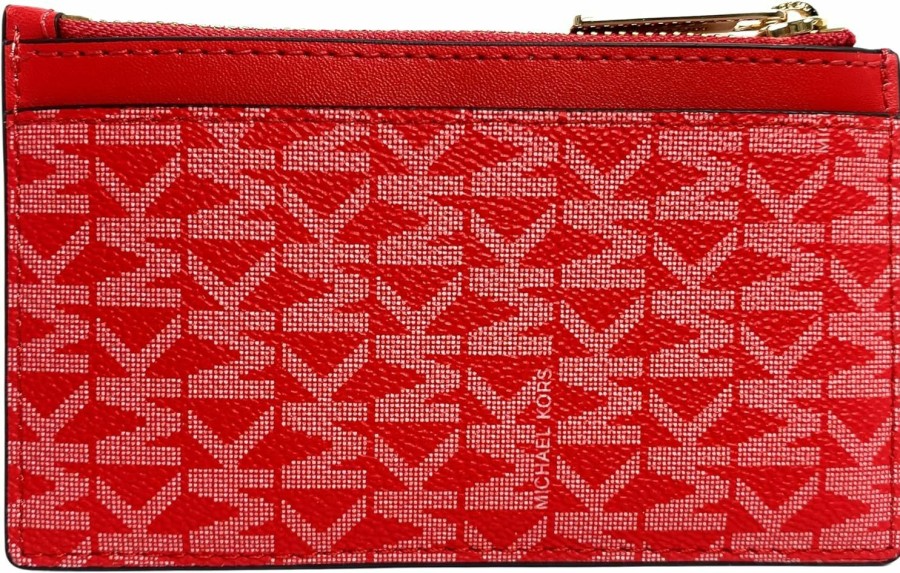 Michael Kors Michael Kors Jet Set Travel Card Case In Dark Sangria | Card & ID Cases