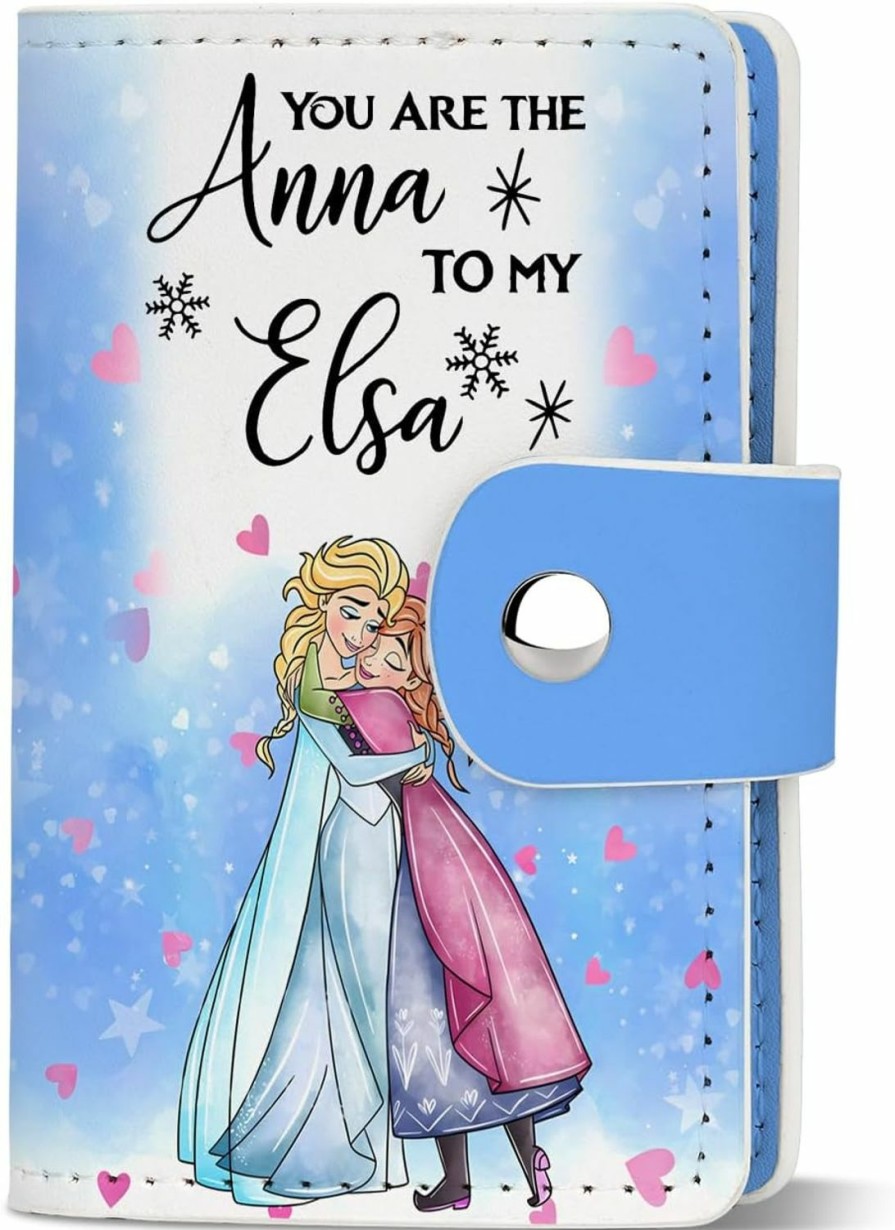 KBVWHW Kbvwhw Cartoon Lover Gift Movie Fans Card Holder Princess Gift Christmas Git For Women (Anna Elsa Ch) | Card & ID Cases