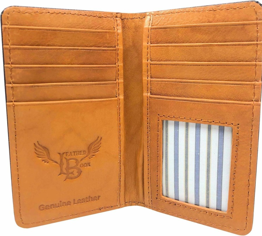 Leather book Leather Book Rfid Cd-1802 (Maestro)|Classic Designer Leather Slim Card Holder Wallet | 10 Credit Cards Slots| Tan Cowhide & Saffiano Black Real Leather | Secured With Rfid Blocking Shield| Bi-Fold Cl | Card & ID Cases