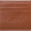 derichie Derichie Premium Leather Slim Card Holder | Minimalist Front Pocket Wallet | Business Card Case & Holder For Women, Men | Slim, Small, Thin, Mini Leather Credit Cardholder Mens, Womens | Card & ID Cases