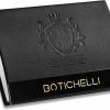 BOTICHELLI ITALY Botichelli Italy Business Card Holder, Pu Leather Business Card Case Pocket Card Holders For Men Or Women, Metal Slim Name Card Holder With Magnetic Closure Black Obsidian | Card & ID Cases