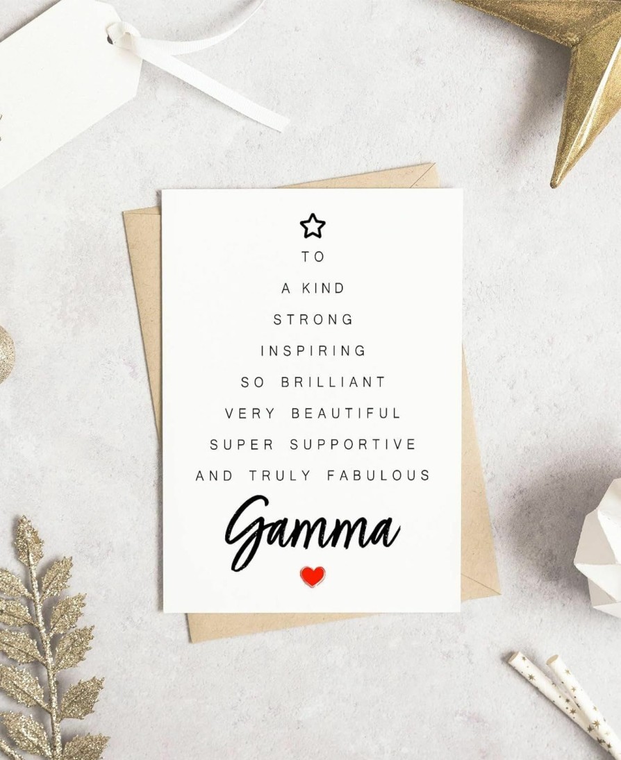 SpokenUSGifts Gamma Merry Christmas Card - Christmas Card Gift For Gamma - Xmas Holiday Gamma Card - Mother'S Day Gifts - Christmas Gifts - Womens Christmas Card | Card & ID Cases