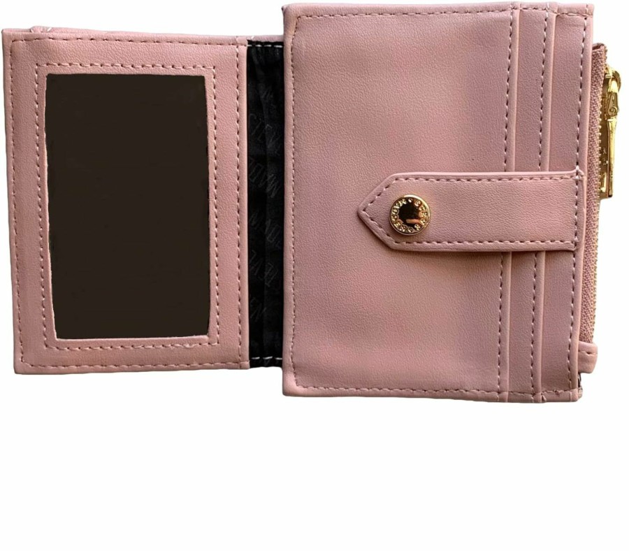 Steve Madden Steve Madden Smooth Quilted Card Case Wallet (Blush) | Card & ID Cases