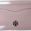 Tory Burch Tory Burch 139340 Emerson Clay Pink With Silver Hardware Patent Women'S Slim Card Case | Card & ID Cases