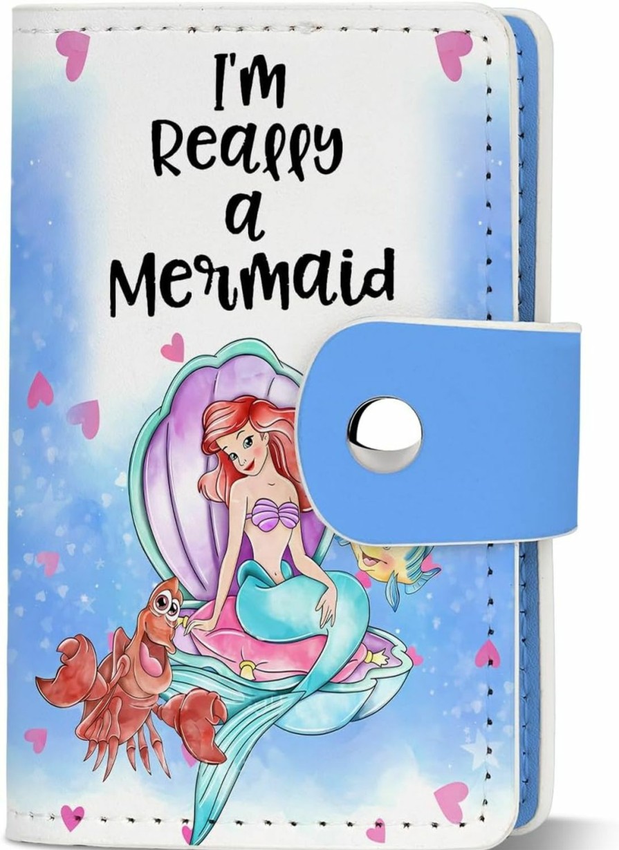 KBVWHW Kbvwhw Cartoon Lover Gift Movie Fans Card Holder Princess Gift Christmas Git For Women (Really Mermaid Ch) | Card & ID Cases