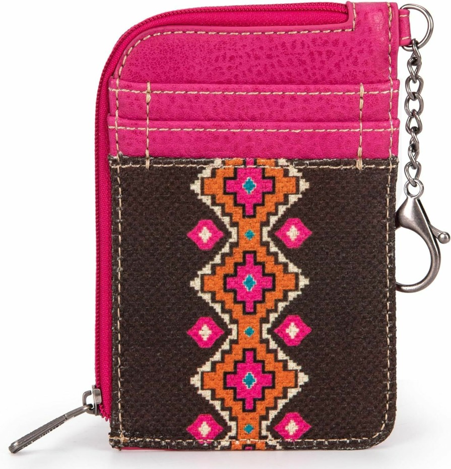 Montana West Montana West X Wrangler Aztec Card Wallet For Women Western Credit Card Holder With Zipper Pocket Xzy-Wg2202-W005Cf | Card & ID Cases