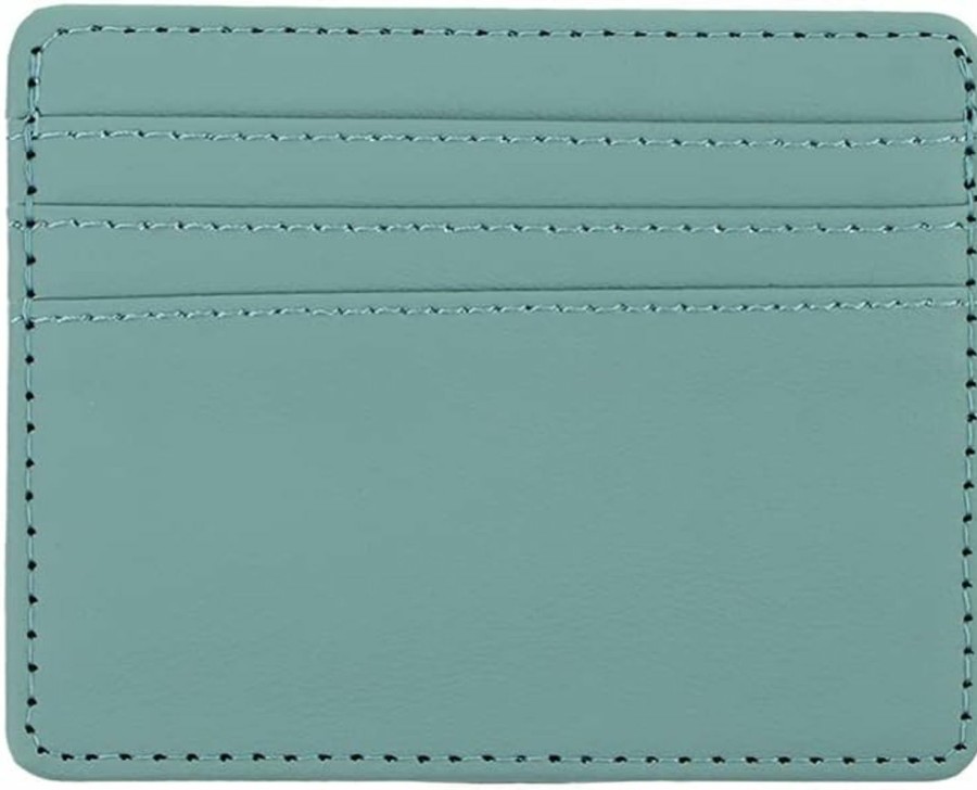 Vctitil Vctitil Slim Wallet For Men, Minimalist Front Pocket Wallet Rfid Blocking Leather Wallet Credit Card Holder For Men & Women(Light Blue) | Card & ID Cases