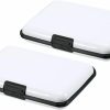 PATIKIL Patikil Mini Rfid Wallet Credit Card Holder, 2 Pack Aluminum Purse 6 Slots Case For Business Card Id Card, White | Card & ID Cases