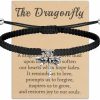 HOLLP Hollp Dragonfly Inspirational Jewelry Best Friend Gift Dragonfly Braided Rope For Dragonfly Lover | Card & ID Cases