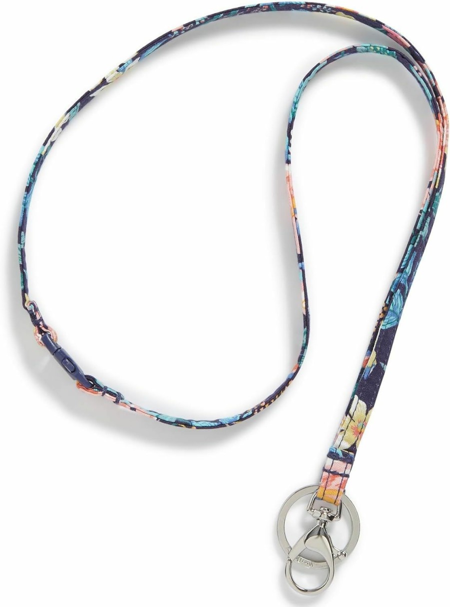 Vera Bradley Vera Bradley Cotton Breakaway Lanyard, Flamingo Garden | Card & ID Cases