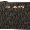 Michael Kors Michael Kors Jet Set Travel Small Top Zip Coin Pouch With Id Holder Saffiano Leather - Multiple Colors!! | Card & ID Cases