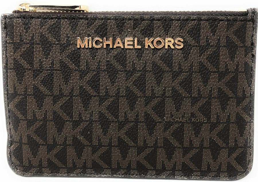 Michael Kors Michael Kors Jet Set Travel Small Top Zip Coin Pouch With Id Holder Saffiano Leather - Multiple Colors!! | Card & ID Cases