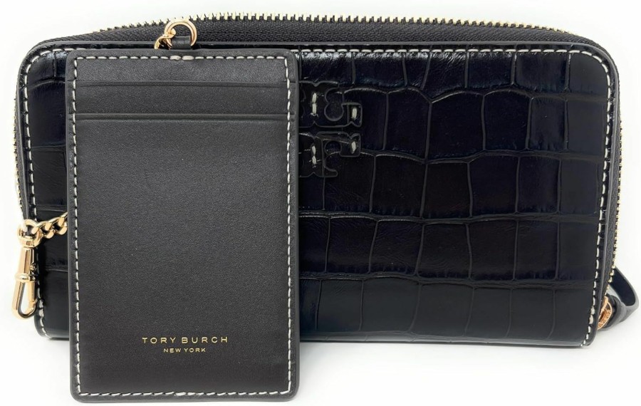 Tory Burch Tory Burch Thea Embossed 2 In 1 Card Case And Continental Wallet | Card & ID Cases