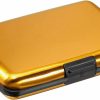 YOKIVE Yokive 1 Pcs Rfid Credit Card Holder, Aluminum Men Women Wallet | Metal Hard Case, Great For Business Cards, Access Cards (Gold, 4.3-Inch) | Card & ID Cases