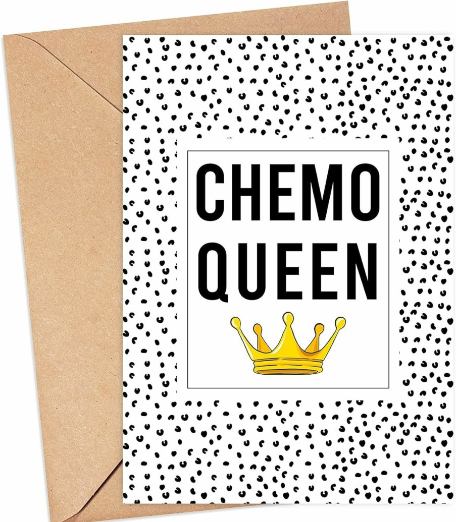 Walzzoo Chemo Care Package Get Well Queen Funny Cancer Card For Her Sassy Breast Cancer Gift For Women Chemo Queen Friend Get Well Cancer Card | Card & ID Cases