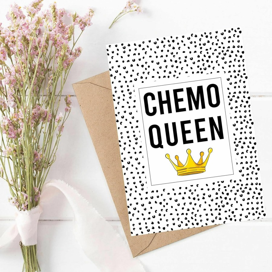 Walzzoo Chemo Care Package Get Well Queen Funny Cancer Card For Her Sassy Breast Cancer Gift For Women Chemo Queen Friend Get Well Cancer Card | Card & ID Cases