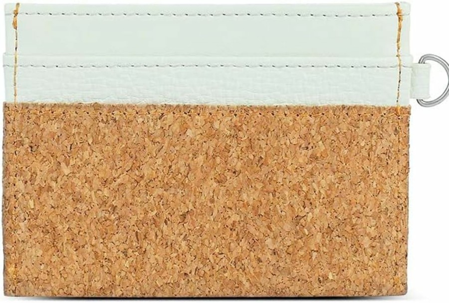 Pixie Mood Inc Pixie Mood Alex 4 X 3 Vegan Leather Cork Rfid Blocking Card Holder, Seafoam | Card & ID Cases