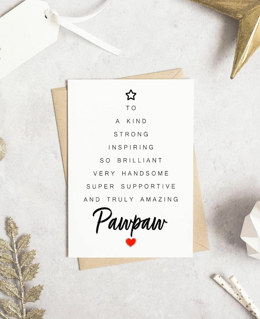 SpokenUSGifts Pawpaw Merry Christmas Card - Christmas Card Gift For Pawpaw - Xmas Holiday Pawpaw Card - Mother'S Day Gifts - Christmas Gifts - Womens Christmas Card | Card & ID Cases