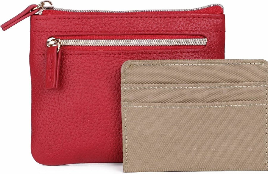 Dopp Dopp Pik-Me-Up Large Id Coin/Card Case Red | Card & ID Cases