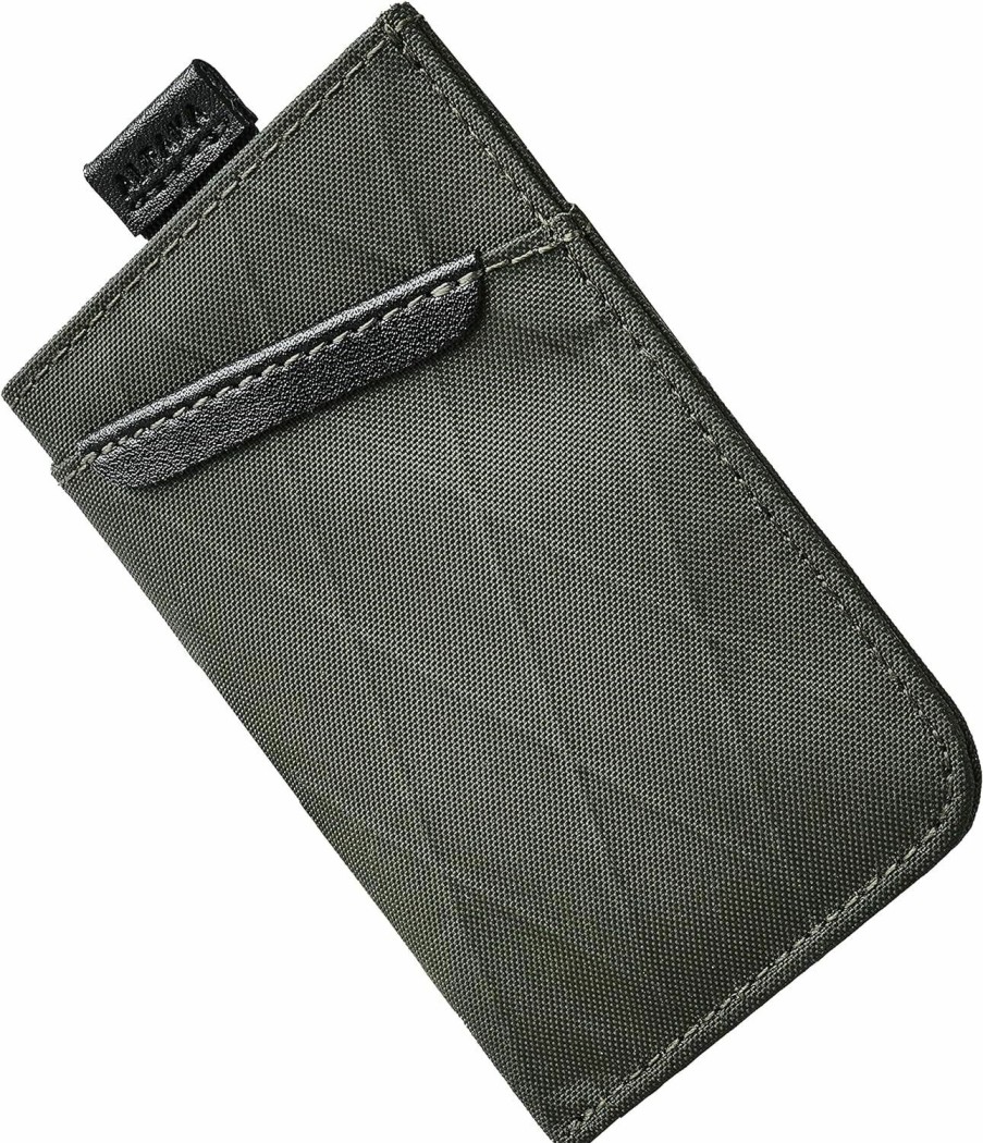 ALPAKA Alpaka Up Cardholder V2 - Functions As A Slim Wallet - Pull Tab For Easy Card Removal - 100% Zero Waste - Made Entirely From Up-Cycled Materials - Holds 4-6 Cards, Dark Green | Card & ID Cases