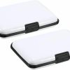 YOKIVE Yokive 2 Pcs Rfid Credit Card Holder, Aluminum Men Women Wallet | Metal Hard Case, Great For Business Cards, Access Cards (White, 4.3-Inch) | Card & ID Cases