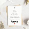 SpokenUSGifts Nannie Merry Christmas Card - Christmas Card Gift For Nannie - Xmas Holiday Nannie Card - Mother'S Day Gifts - Christmas Gifts - Womens Christmas Card | Card & ID Cases