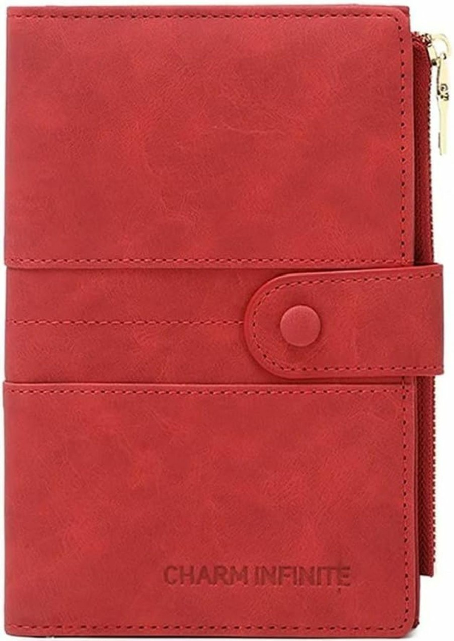 Mudono Mudono Passport And Card Holder For Women Rfid Blocking Card Case Slim Travel Wallet Change Purse With Vaccine Card Slot | Card & ID Cases