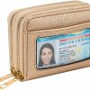 Heaye Heaye Credit Card Case Holder Wallet With Id Window Zipper Small | Card & ID Cases