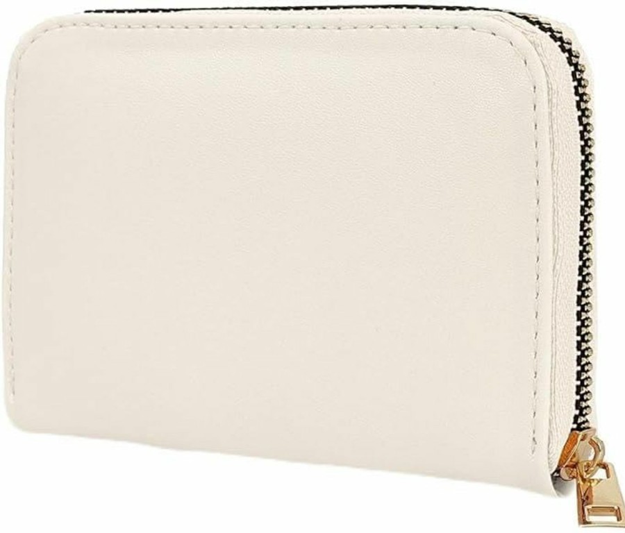 Tonny Black Tonny Black Original Women'S Card Holder Coin Compartment Zippered Comfort Model Stylish Mini Card Holder Wallet Cream | Card & ID Cases