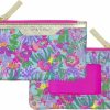 Lilly Pulitzer Lilly Pulitzer Id Holder Wallet, Keychain Wallet With Zip Close, Cute Card And Id Case For Women, It Was All A Dream | Card & ID Cases