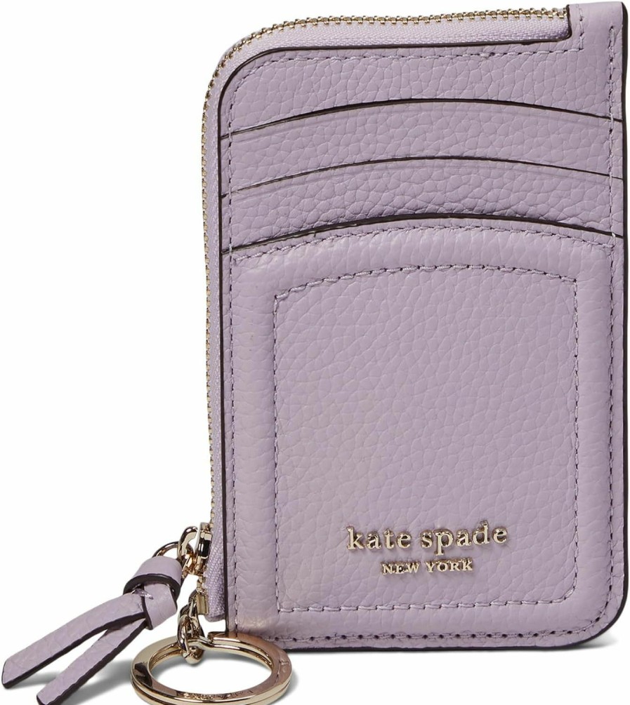 Kate Spade New York Kate Spade New York Women'S Knott Pebbled Leather Zip Card Holder | Card & ID Cases