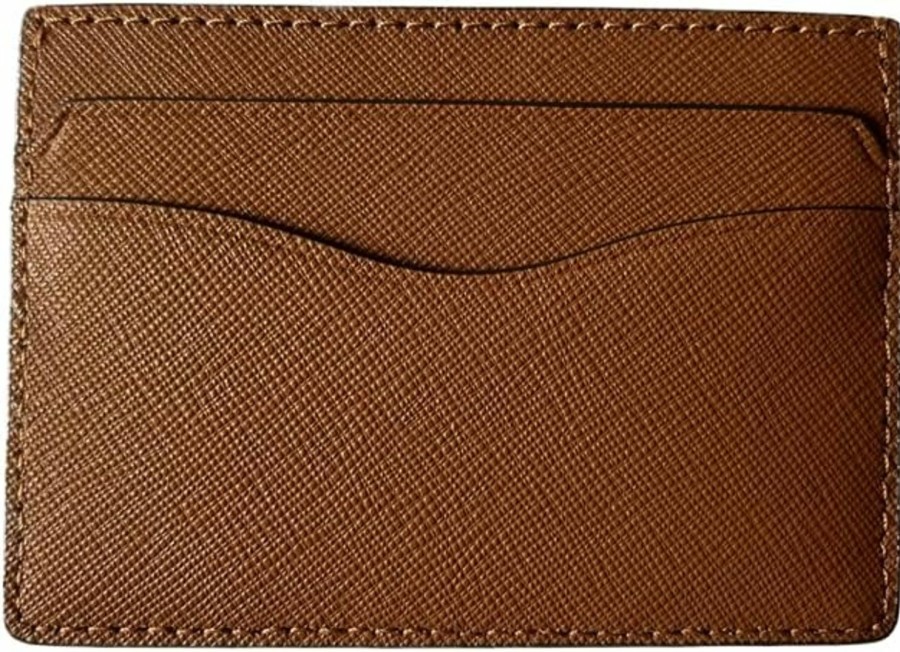 Tory Burch Tory Burch Emerson Slim Card Case 136101 Moose 909 Brown | Card & ID Cases