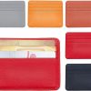 PH PandaHall Ph Pandahall 5Pcs Slim Minimalist Wallet Pu Leather Card Cases 5 Colors Front Pocket Card Holder Small Compact Leather Wallet For Men Women Cash Changes Coin Credit Card Id Card, 5.9X3.3" | Card & ID Cases