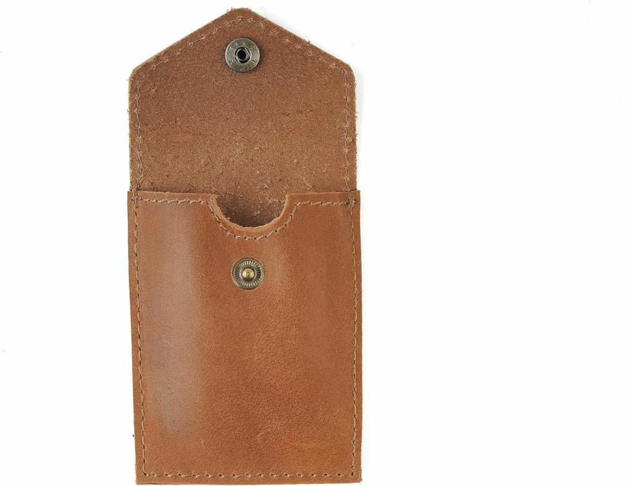 CestAntiQ Cestantiq, Leather Card Holder | Distressed Business Card Holder | Credit Card Wallet For Men Or Women | Pocket Or Purse-Friendly :: Brown | Card & ID Cases